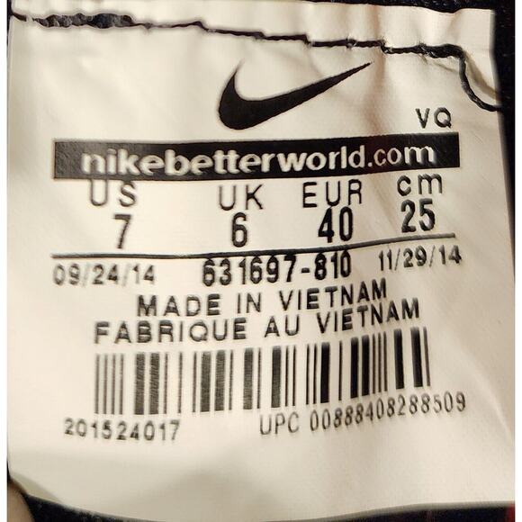 Nike Toki Low Txt Print “Floral” Orange/White/Black 631697-810 Size 7 - Picture 7 of 7